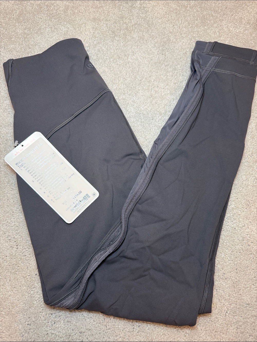 lululemon athletica Dark Gray High-Waist Leggings